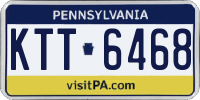 PA license plate KTT6468