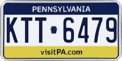 PA license plate KTT6479