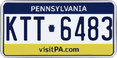 PA license plate KTT6483