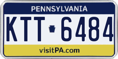 PA license plate KTT6484