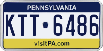 PA license plate KTT6486