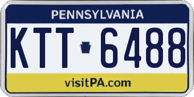 PA license plate KTT6488