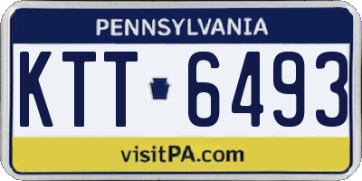 PA license plate KTT6493