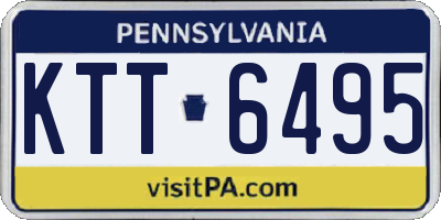 PA license plate KTT6495