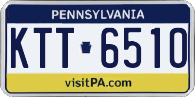 PA license plate KTT6510