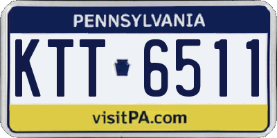 PA license plate KTT6511