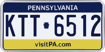 PA license plate KTT6512