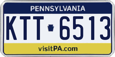 PA license plate KTT6513