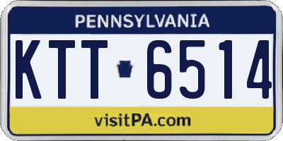 PA license plate KTT6514
