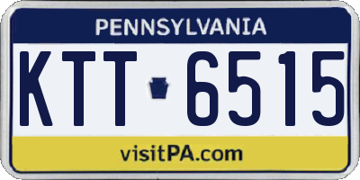 PA license plate KTT6515