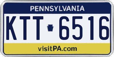PA license plate KTT6516