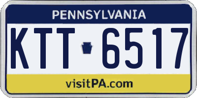 PA license plate KTT6517