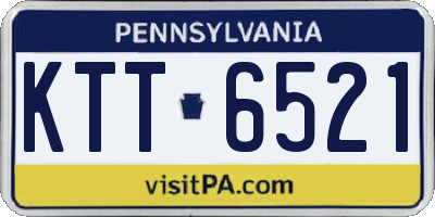 PA license plate KTT6521