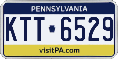PA license plate KTT6529