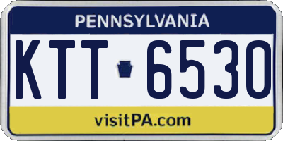 PA license plate KTT6530