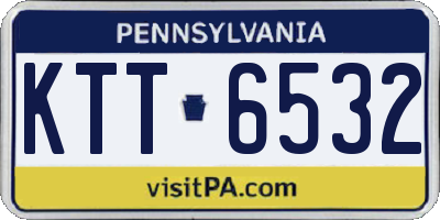 PA license plate KTT6532