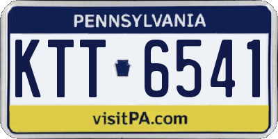 PA license plate KTT6541