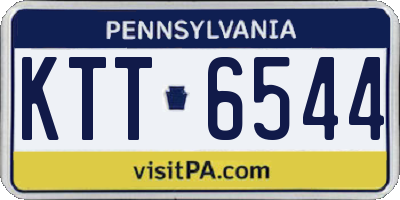 PA license plate KTT6544