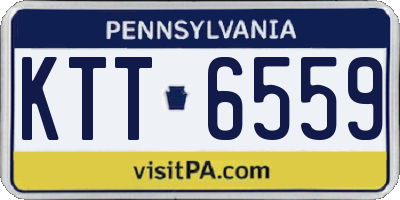 PA license plate KTT6559