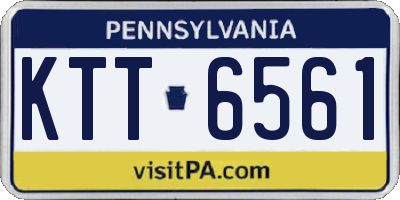 PA license plate KTT6561
