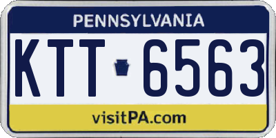 PA license plate KTT6563