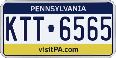 PA license plate KTT6565