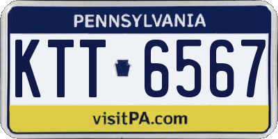 PA license plate KTT6567