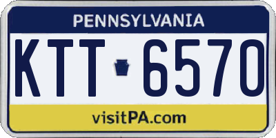 PA license plate KTT6570