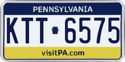 PA license plate KTT6575