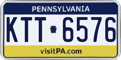 PA license plate KTT6576