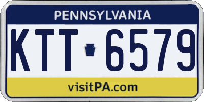 PA license plate KTT6579