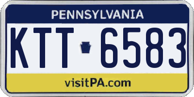 PA license plate KTT6583