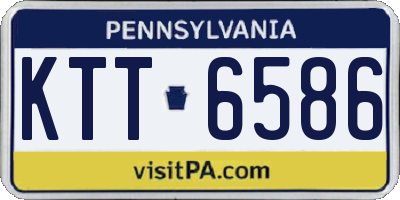 PA license plate KTT6586
