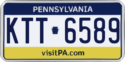 PA license plate KTT6589