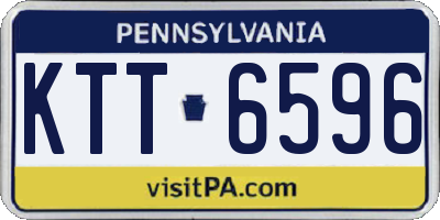 PA license plate KTT6596