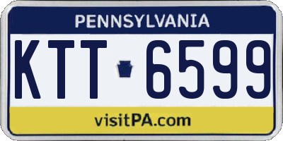 PA license plate KTT6599