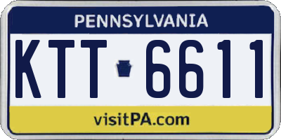 PA license plate KTT6611