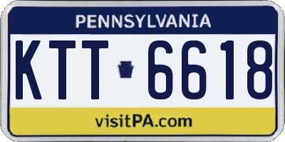 PA license plate KTT6618