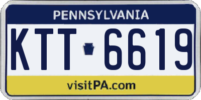 PA license plate KTT6619