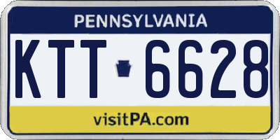 PA license plate KTT6628