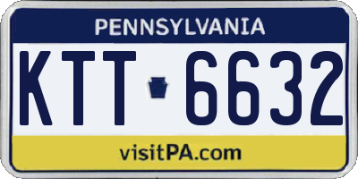 PA license plate KTT6632