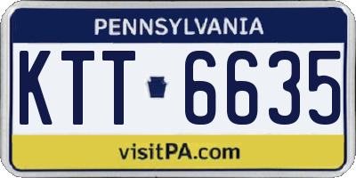 PA license plate KTT6635