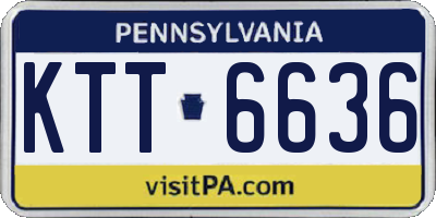 PA license plate KTT6636