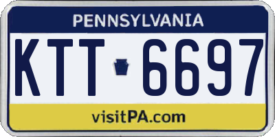 PA license plate KTT6697