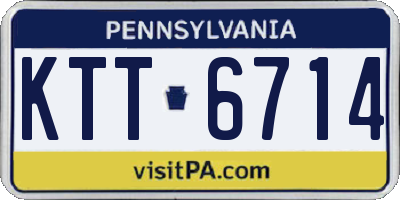 PA license plate KTT6714