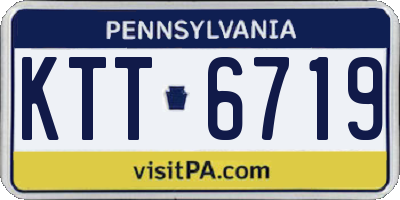 PA license plate KTT6719