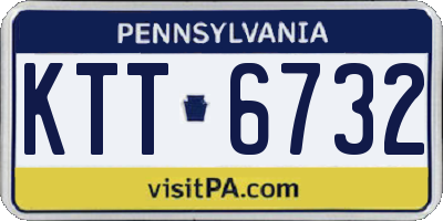 PA license plate KTT6732