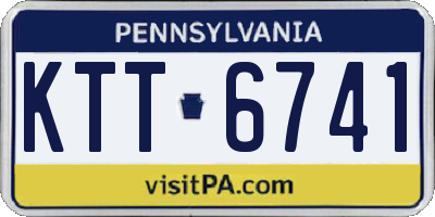 PA license plate KTT6741