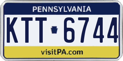 PA license plate KTT6744
