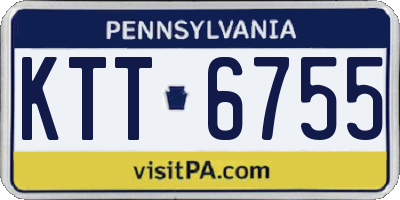 PA license plate KTT6755